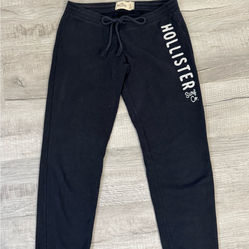 Vtg Hollister Surf Co. Sweatpants Women’s Small Black‎ Y2K Lounge Pants Y2K 2000